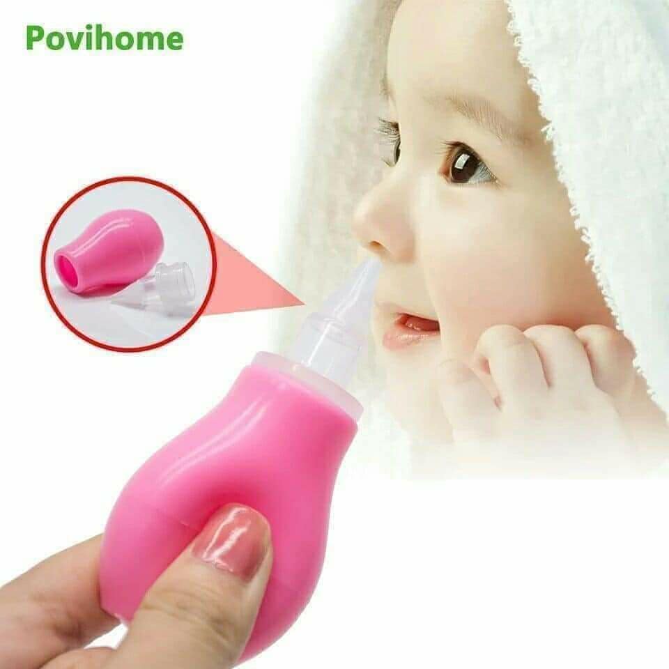 Babi Silicone Nasal Aspirator Pink
