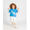 MA Kids Dinosaur Skull Printed Cotton Pajama For Boys Blue 2 Pieces  , Target Gender: Boys, Color Family: Blue, Material: Cotton, Target Age: 2 - 3 Years