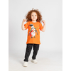 MA Kids Musical Pinguen Printed Cotton Pajama For Boys Orange 2 Pieces  , Target Gender: Boys, Color Family: Orange, Material: Cotton, Target Age: 2 - 3 Years