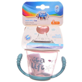 Canpol Babies Sea Life Cup with Silicon Straw Baby Pink