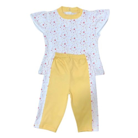 Stars Printed Pajama For Baby Girls Orange 2 Pieces, Target Gender: Baby Girls, Color Family: Orange, Material: cotton, Target Age: 3 - 6 Months