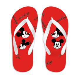 Slip & Go Mickey Mouse Printed Flip Flop For Unisex Multicolor, Target Gender: Youth, Season: Summer, Color Family: Multicolor, Material: Eva, Size: 30-31