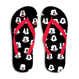 Slip & Go Mickey Mouse Printed Flip Flop For Unisex Multicolor, Target Gender: Youth, Season: Summer, Color Family: Multicolor, Material: Eva, Size: 32-33