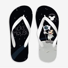 Slip & Go Mickey Mouse In Space Printed Flip Flop For Unisex Multicolor, Target Gender: Youth, Season: Summer, Color Family: Multicolor, Material: Eva, Size: 32-33