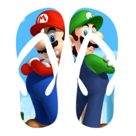 Slip & Go Super Mario Printed Flip Flop For Boys Multicolor, Target Gender: Boys, Season: Summer, Color Family: Multicolor, Material: Eva, Size: 30-31