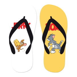 Slip & Go Tom And Jerry Printed Flip Flop For Unisex Multicolor, Target Gender: Youth, Season: Summer, Color Family: Multicolor, Material: Eva, Size: 30-31