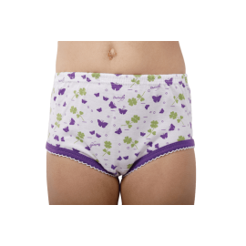 Zietoon Printed Cotton Panty For Girls White/Purple, Target Gender: بنات, Season: Summer, Color Family: متعدد الالوان, Material: قطن, Target Age: 2 - 3 سنوات
