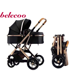 Belecoo Stroller 3 In 1 Luxury A30 - Black