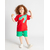 MA Kids Dino Printed Cotton Pajama For Boys Red 2 Pieces  , Target Gender: Boys, Color Family: Red, Material: Cotton, Target Age: 2 - 3 Years