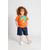 MA Kids Dino Printed Cotton Pajama For Boys Orange 2 Pieces  , Target Gender: Boys, Color Family: Orange, Material: Cotton, Target Age: 2 - 3 Years